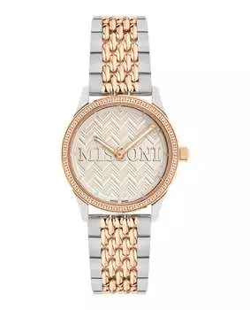 Часы Missoni Zigzag Lover с бриллиантами, цвет two tone/two tone/silver