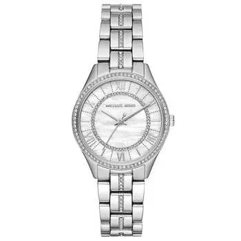Часы mk3900 lauryn с перламутровым циферблатом Michael Kors, серебряный