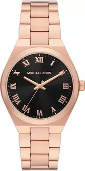 Часы MK7392 - Lennox Three-Hand Rose Gold-Tone Stainless Steel Watch Michael Kors, цвет Rose Gold