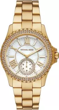 Часы MK7401 - Everest Three-Hand Gold-Tone Stainless Steel Watch Michael Kors, золото