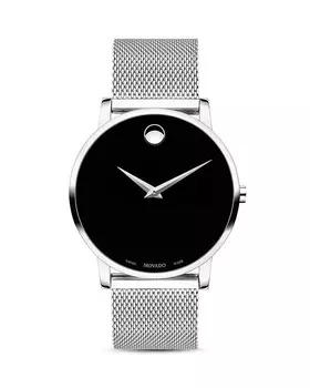 Часы Movado Core, 40 мм, серебряный