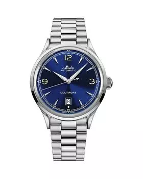 Часы Multifort Powerwind, 40 мм MIDO, синий