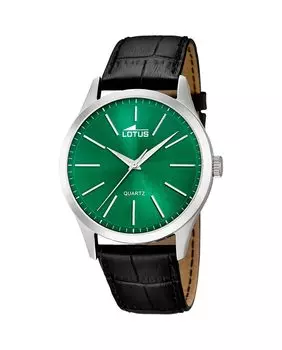 Часы мужские 15961/B черные кожаные LOTUS, черный