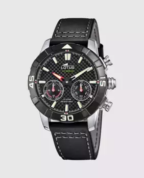 Часы мужские 18811/2 Connected черные кожаные LOTUS, черный