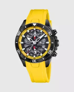 Часы мужские 18945/1 Vortex желтая резина LOTUS, желтый