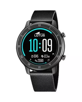 Часы мужские 50039/1 черные стальные LOTUS, черный