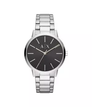 Часы мужские Armani Exchange из нержавеющей стали без цифр, серебряный