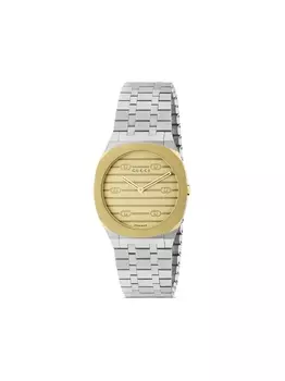 Часы мужские Гуччи 25H 34мм Gucci, серый