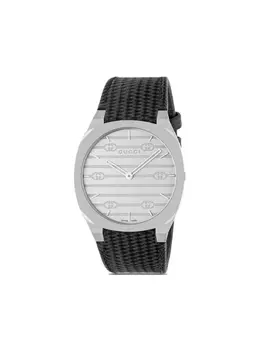 Часы мужские Гуччи 25H 38мм Gucci, серебряный