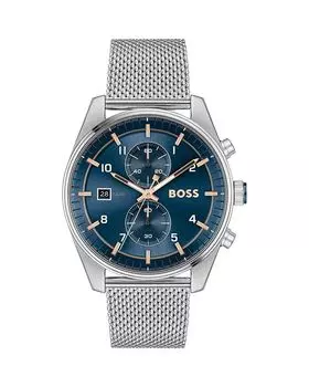 Часы мужские Skytraveller, 44 мм BOSS Hugo Boss, синий