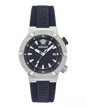 Часы мужские Versace, цвет blue/stainless steel/blue