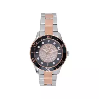 Часы на взлетно-посадочной полосе Michael Kors, серебряный