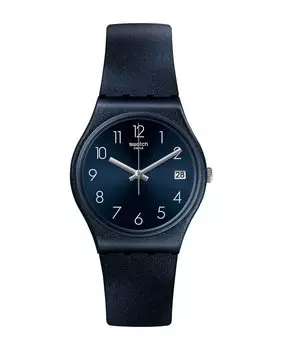 Часы Naitbaya с синим силиконовым ремешком Swatch, синий