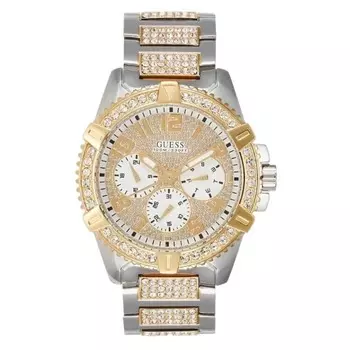 Часы наручные Guess с хронографом, серебристый