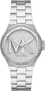 Часы наручные Michael Kors Lennox Pav Logo Silver-Tone, серебристый