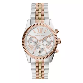 Часы наручные Michael Kors Lexington с хронографом, серебристый/золотой