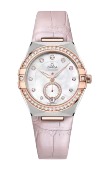 Часы Omega Constellation coaxial master chronometer с золотом 34 мм