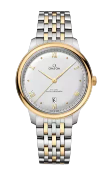 Часы Omega De ville prestige coaxial master chronometer с желтым золотом 40 мм