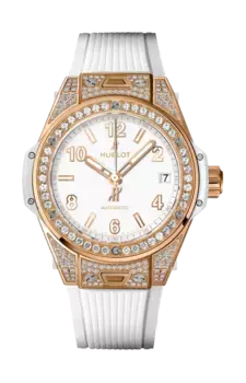 Часы one click king gold white pave Hublot