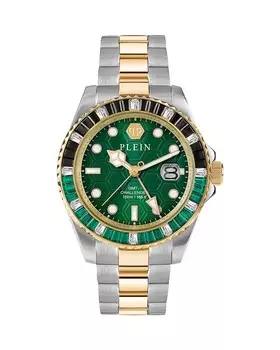 Часы PHILIPP PLEIN GMT-I Challenger Baguettes, 44 мм, мультиколор