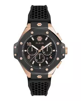 Часы Plein Chrono Royal из силикона PHILIPP PLEIN, цвет black/two tone/black