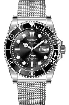 Часы pro дайвер 47172 43 мм Invicta, серебряный