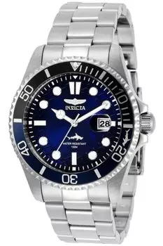 Часы pro diver 44716 43 мм Invicta, серебряный