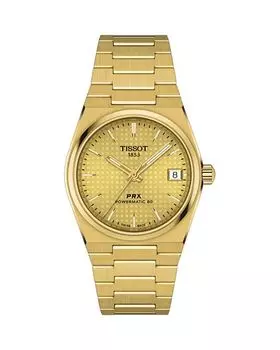 Часы PRX Powermatic 80, 35 мм Tissot, цвет Gold