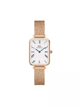 Часы Quadro Roman Numerals DW00100687 Daniel Wellington, золотой