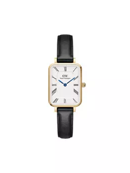 Часы Quadro Roman Numerals Sheffield DW00100692 Daniel Wellington, черный
