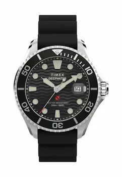 Часы QUARTZ ANALOG DEEP WATER MERIDIAN 200 Timex, черный