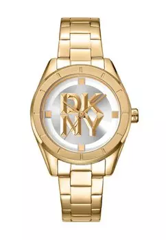 Часы QUARZ CHAMBERS MIDI DKNY, золотой