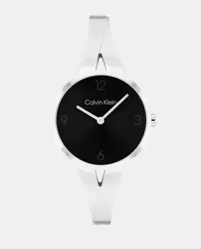 Часы радостные женские 25100026 стальной браслет Calvin Klein, серебрянный
