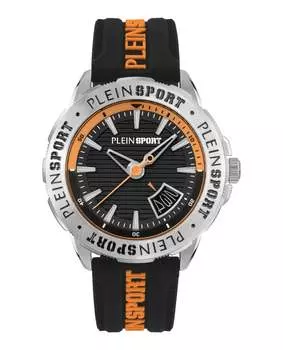 Часы Rampage Silicone PLEIN SPORT, цвет black/stainless steel/black