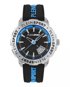 Часы Rampage Silicone PLEIN SPORT, цвет black/stainless steel/black