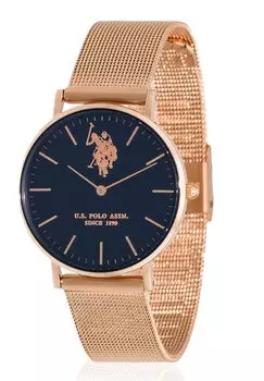 Часы REBEL U.S. Polo Assn., цвет rose gold blue