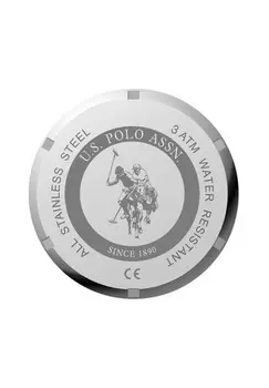 Часы REBEL U.S. Polo Assn., серебристый