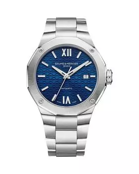 Часы Riviera, 42 мм Baume & Mercier, синий