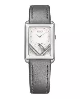Часы Run Away Diamond Fendi, цвет grey/stainless steel/silver
