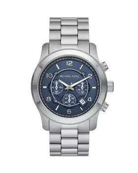 Часы Runway Chronograph, 45mm Michael Kors, синий