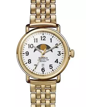 Часы Runwell Moon Phase, 41 мм Shinola, белый