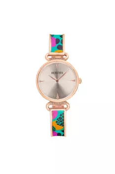 Часы с эмалевым дизайном Katherine Bertha, бирюзовый