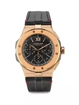Часы с хронографом Alpine Eagle 44MM из 18-каратного розового золота Chopard, черный