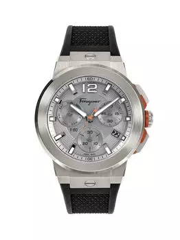 Часы с хронографом F-80 Titanium Tech с силиконовым ремешком FERRAGAMO