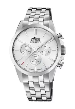 Часы с хронографом Lotus, серебряный