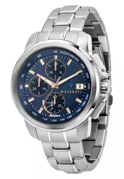 Часы с хронографом Maserati, серебро
