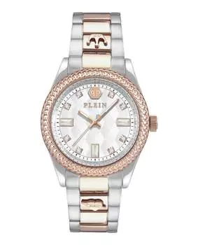 Часы с кристаллами Queen PHILIPP PLEIN, цвет two tone/two tone/silver