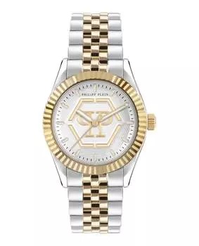 Часы с превосходным датой PHILIPP PLEIN, цвет two tone/two tone/silver