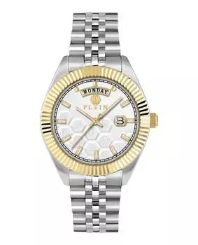 Часы с превосходным кристаллом Date PHILIPP PLEIN, цвет silver/two tone/silver