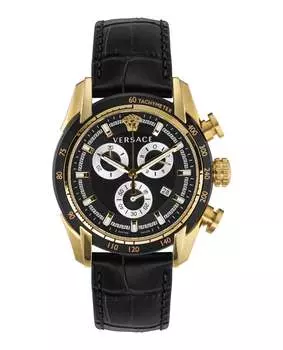 Часы с ремешком V-Ray Versace, черный/золотой/черный